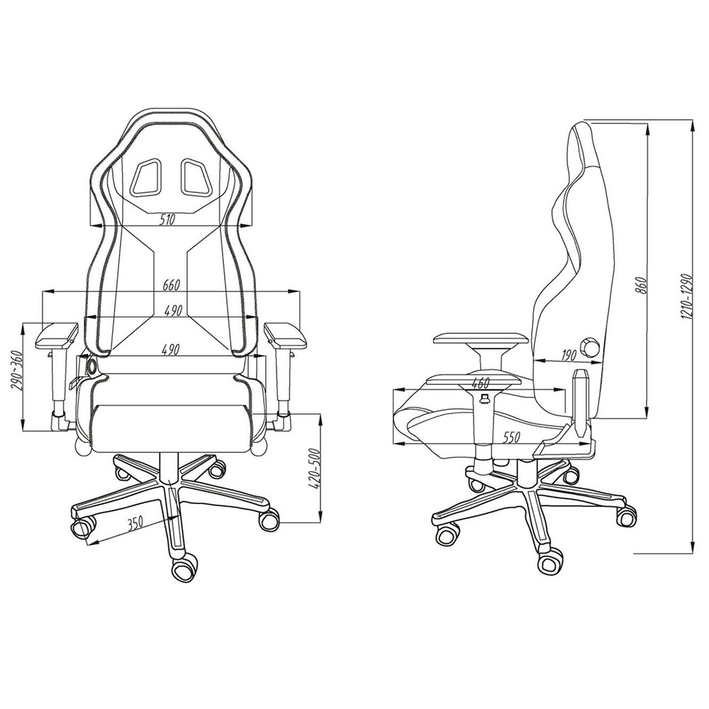 ICON SILLA GAMING/OFICINA NEGRO/ROJO - Imagen 2