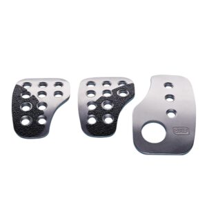 JUEGO DE 3 PEDALES OMP RACING EN CROMADO