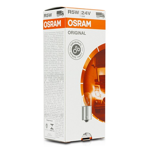 OSRAM ORGINAL 5627 BA15S 24V 5W R5W | 10 UDS - Imagen 2