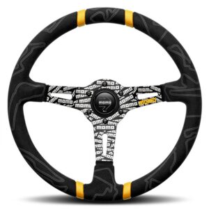 VOLANTE MOMO ULTRA 350 MM MICROFIBRA NEGRO