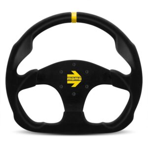 VOLANTE MOMO 320MM PIEL NEGRO MOD.30
