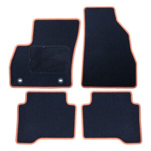 ALFOMBRA A MEDIDA CITROEN NEMO (2008-2019) 5PZ RIBETE AMARILLO