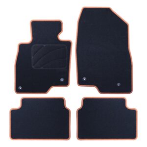 ALFOMBRA A MEDIDA MAZDA 6 WAGON (2017-PRESENTE) 5PZ RIBETE AMARILLO