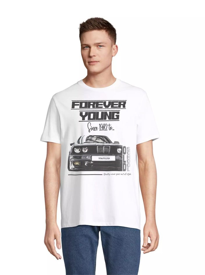Camiseta RADIKAL Forever Young Blanca Talla 2XL - Imagen 4