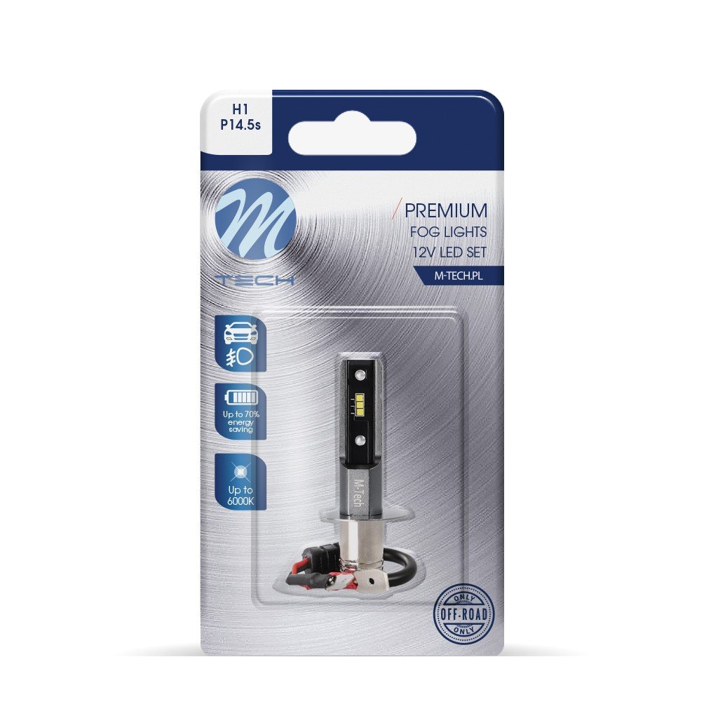 BLISTER 1X LED H1 6X1616 SMD 3W 280LM BLANCO