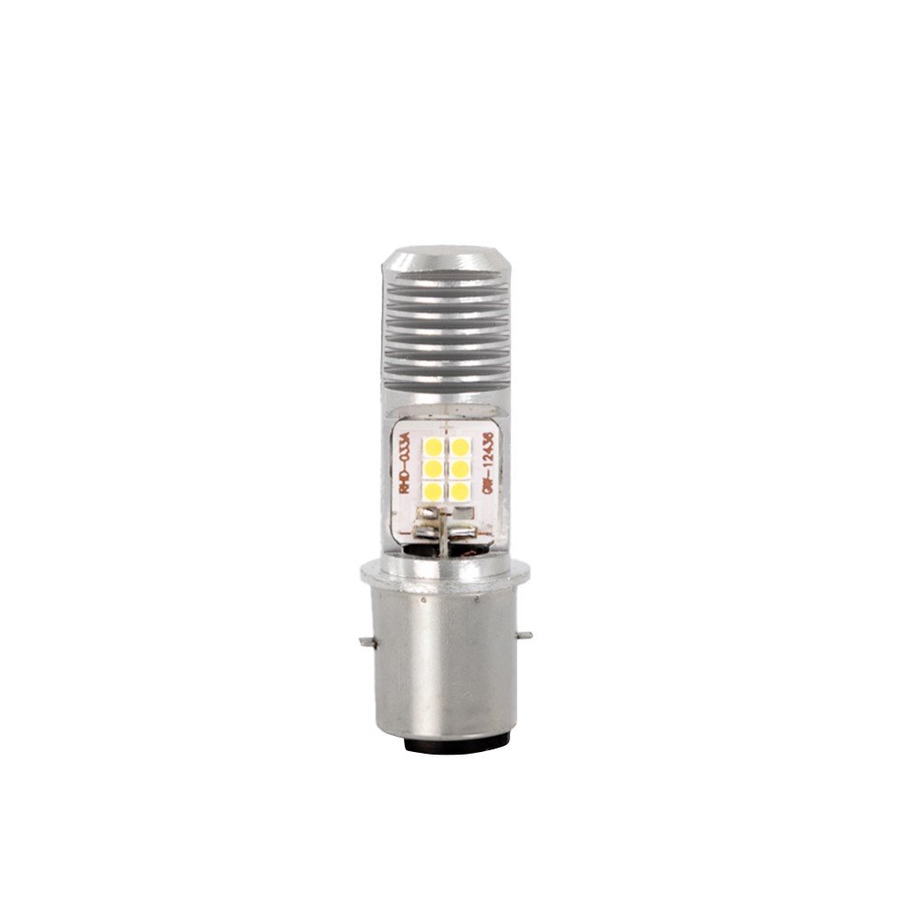 BLISTER 1X LED BA20D 12X3030 SMD 10-80V AC/DC BLANCO - Imagen 2