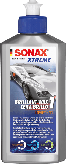 SONAX CERA DURA LÍQUIDA NO ABRASIVA PARA PINTURA NUEVA RENOVADA O PRETRATADA