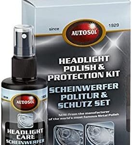 AUTOSOL KIT DE PROTECCIÓN Y PULIDO DE FAROS 75 ML 200 ML PAÑO