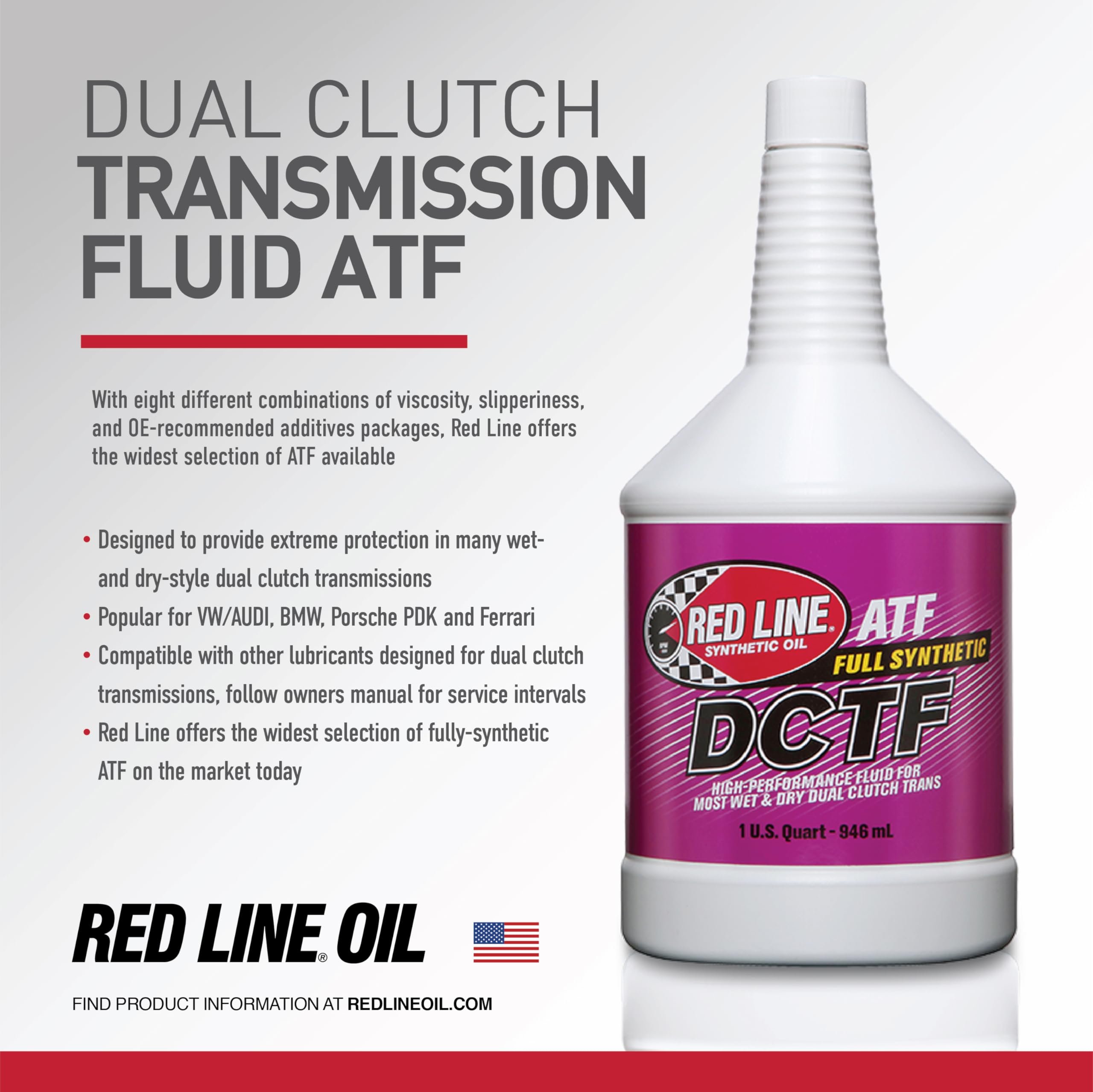 REDLINE LIQUIDO TRANSMISION DOBLE EMBRAGUE DCTF - 946ML/CS12 - Imagen 2