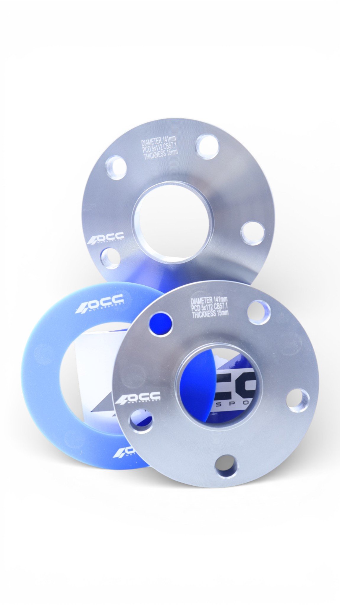 SEPARADORES OCCMOTORSPORT D.CENT. ANCHO:15MM PCD:5X112 BUJE:57,1 BUJE EXT:57,1 TORN. M14X1,5 CONIC+14X1,5 ESF. - Imagen 10