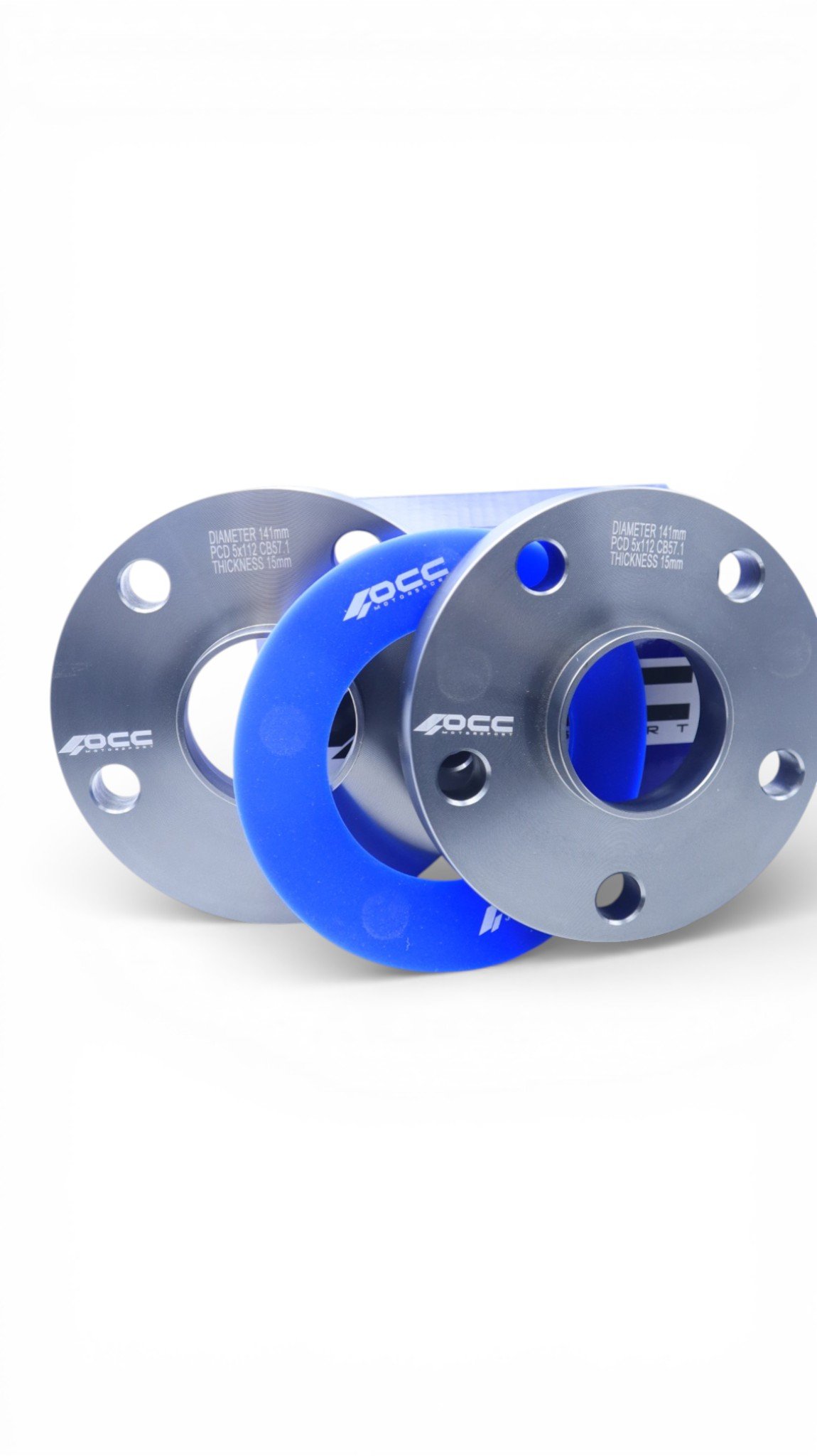 SEPARADORES OCCMOTORSPORT D.CENT. ANCHO:15MM PCD:5X112 BUJE:57,1 BUJE EXT:57,1 TORN. M14X1,5 CONIC+14X1,5 ESF. - Imagen 12