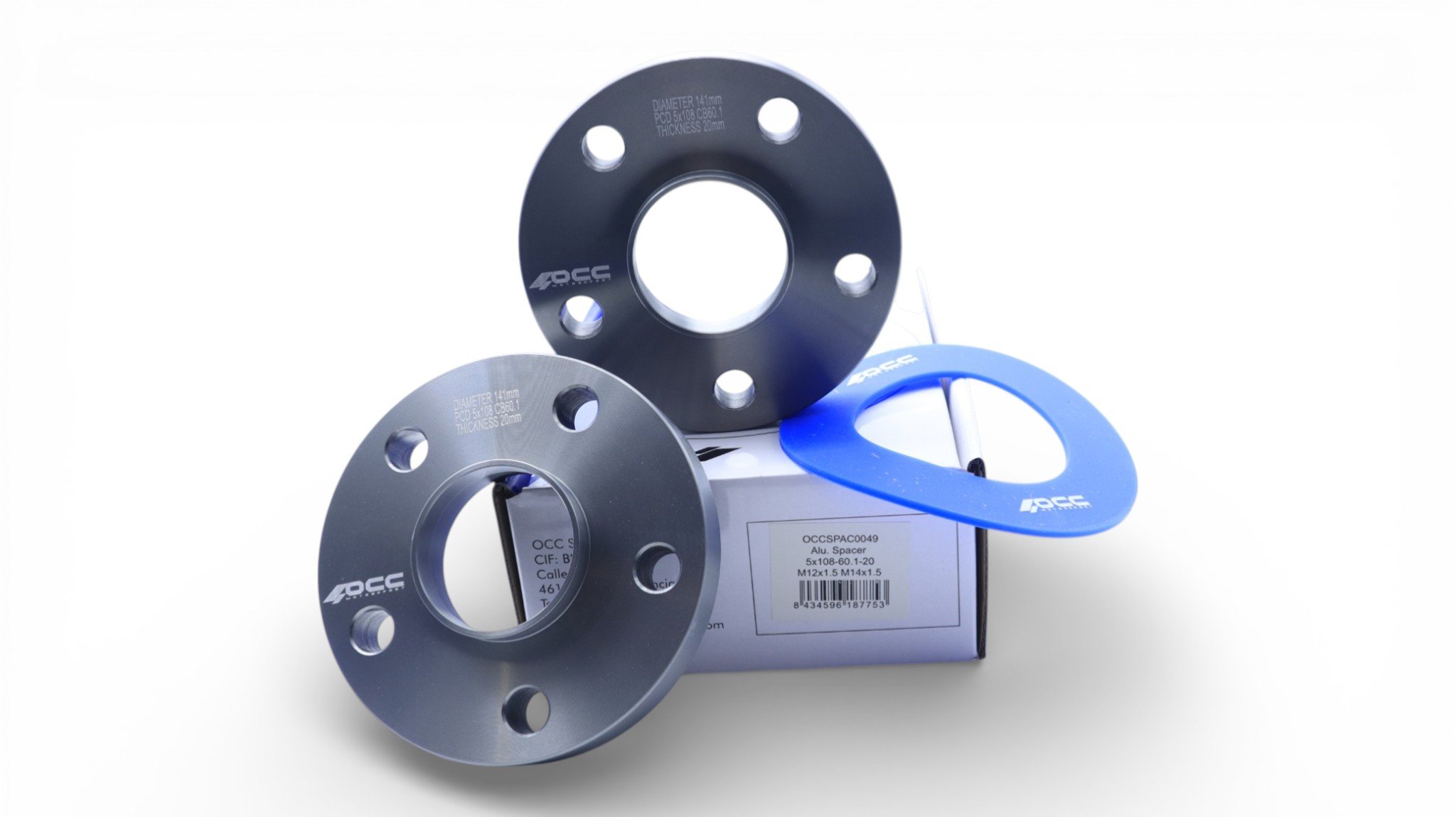 SEPARADORES OCCMOTORSPORT D.CENT. ANCHO:15MM PCD:5X112 BUJE:66,6 BUJE EXT:66,6 TORN. M14X1,5 CONIC+14X1,5 ESF. - Imagen 4