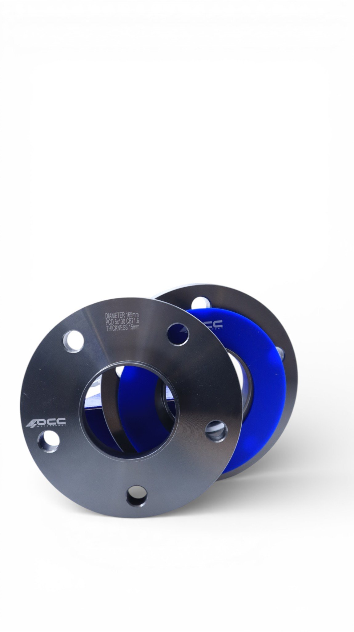 SEPARADORES OCCMOTORSPORT D.CENT. ANCHO:15MM PCD:5X130 BUJE:71,6 BUJE EXT:71,6 OD:165 TORN. M14X1,5 ESF. - Imagen 7