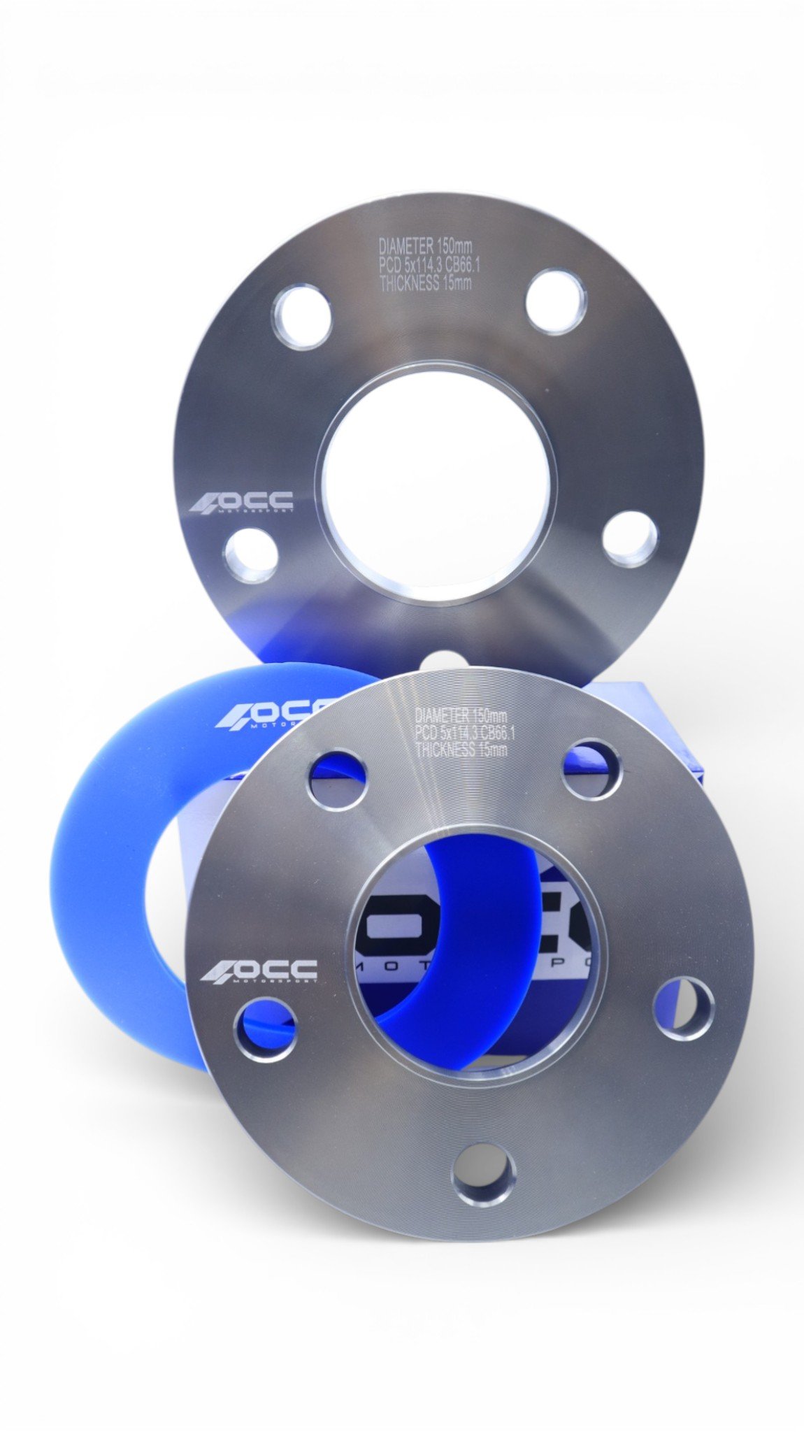 SEPARADORES OCCMOTORSPORT D.CENT. ANCHO:20MM PCD:5X110 BUJE:65,1 BUJE EXT:65,1 TORN. M12X1,25 CONIC+M14X1,5 CONIC - Imagen 3