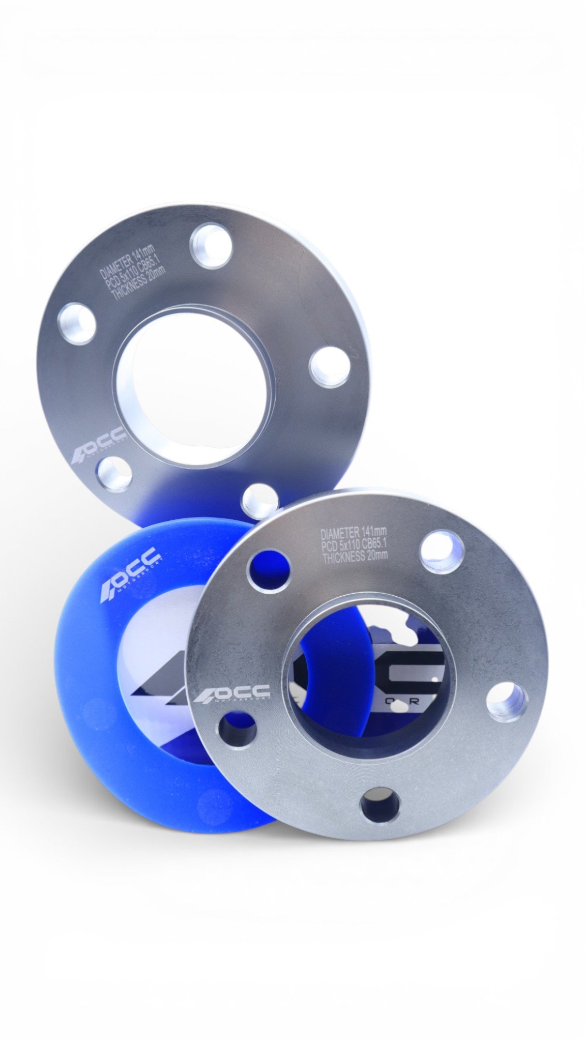 SEPARADORES OCCMOTORSPORT D.CENT. ANCHO:20MM PCD:5X112 BUJE:66,5 BUJE EXT:66,5 TORN. M14X1,5 CONIC+14X1,5 ESF. - Imagen 6