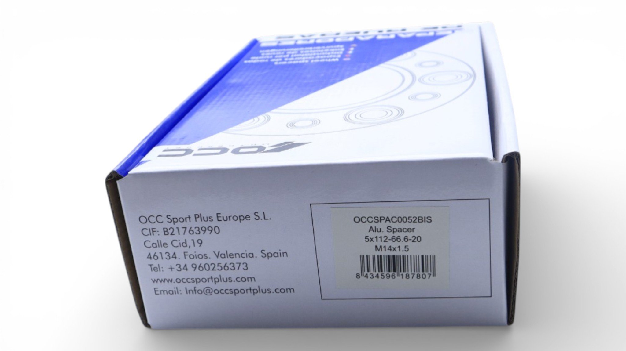 SEPARADORES OCCMOTORSPORT D.CENT. ANCHO:20MM PCD:5X112 BUJE:66,5 BUJE EXT:66,5 TORN. M14X1,5 CONIC+14X1,5 ESF. - Imagen 8