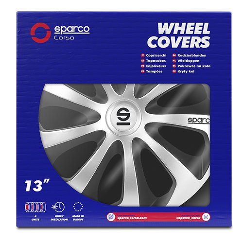 TAPACUBOS SICILIA BICOLOR 13" PLATA/NEGRO SPC 4UDS CS1 - Imagen 4