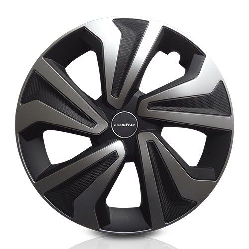 TAPACUBOS MONTREAL BICOLOR 15" NEGRO/PLATA GOODYEAR 4 UDS - Imagen 6