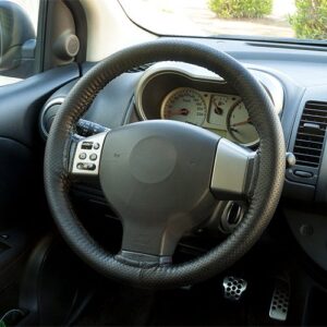 FUNDA VOLANTE NEGRA COSIDA CS6