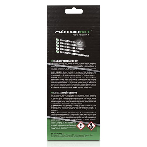 KIT RESTAURADOR DE FAROS MOTORKIT CS6 - Imagen 3
