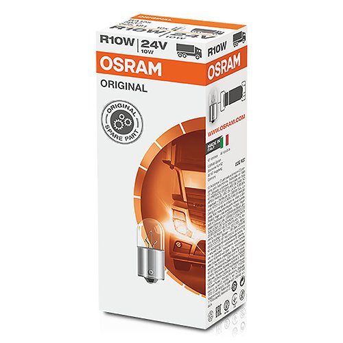 HALOGEN OSRAM ORGINAL 5637 BA15S 24V 10V R10W | 10 UDS - Imagen 2
