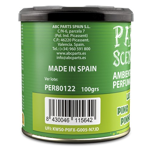 PERFUMADOR LATA GEL PINO 100GR PARADISE CS12 - Imagen 3