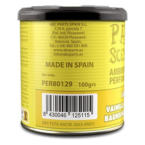 PERFUMADOR LATA GEL VAINILLA PARADISE 100GR CS12 - Imagen 3