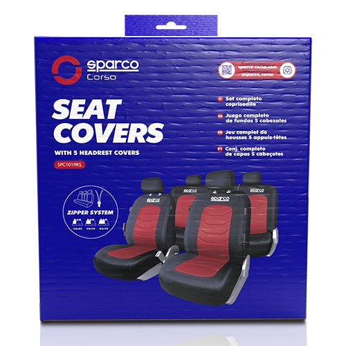 JUEGO FUNDAS S-LINE ROJO SPARCO CS6 - Imagen 5