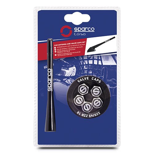 ANTENA SPARCO Y 5 VALVULAS DE ALUMINIO CS6 - Imagen 2