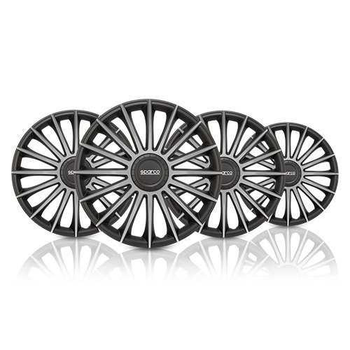 TAPACUBOS TORINO 15" NEGRO/PLATA CS5 - Imagen 6
