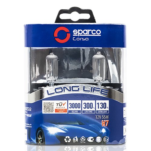 SET SPARCO H7 LONG LIFE 130% E-MARK CS6 - Imagen 4