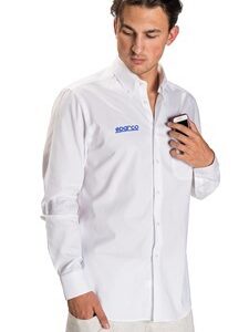 CAMISA MANGA LARGA SPARCO TG. S BLANCA