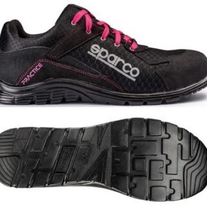 ZAPATILLAS SPARCO PRACTICE JODY TALLA 37 NEGRO/ROSA S1P SRC